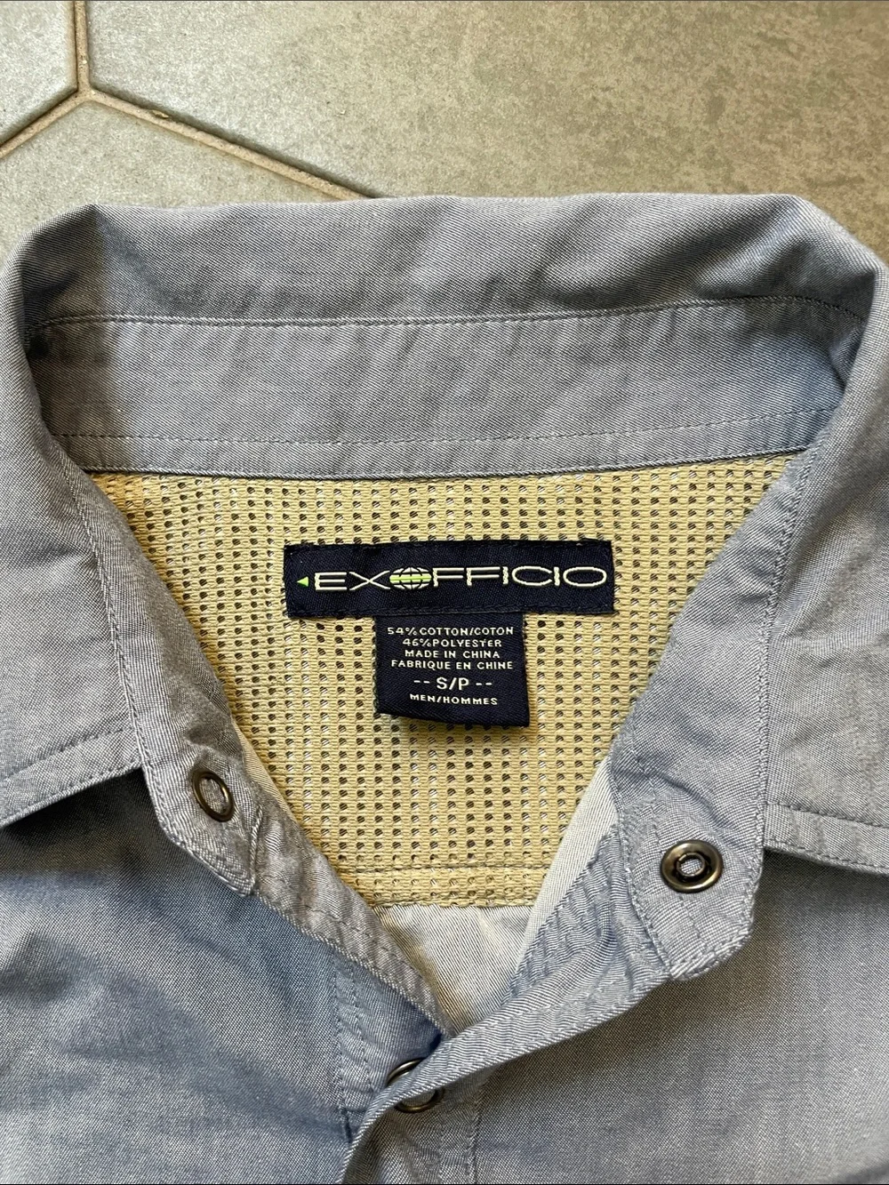 ExOfficio Men's Chambray Utility Shirt Jacket S